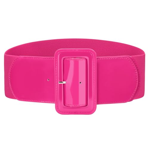 Image of VONMELLI Stretchy Wide Women Belts Elastic Vintage Belts for Women Fashion Ladies Waist Belt for Dress