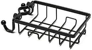 Allbusky Faucet Storage Rack, Sink Caddy Organizer, Kitchen Sponge Drain Holder, Bathroom Faucet Rack, Black