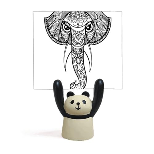 Peinture éléphant Friend Company et son support mémo panda mignon pour bureau