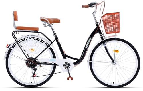 Kcolic Bicicleta Paseo para Adultos, Opción Cuadro con Marco Acero 24 Pulgadas Y 21 Velocidades A,24in