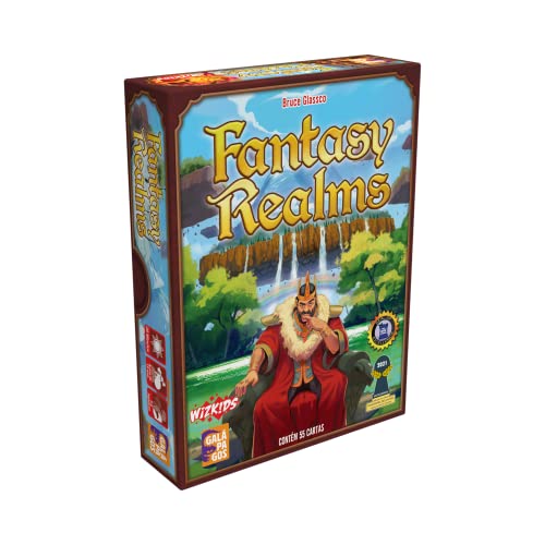 Galápagos Fantasy Realms, Jogo de Cartas para Amigos, 3 a 6 Jogadores, a Partir de 14 Anos, 20 Min