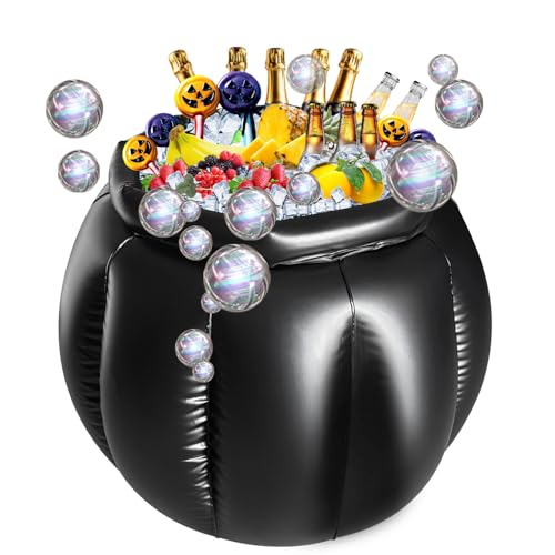 Reyleo Drink Cooler Goping Large Inflatable Halloween Ice Bucket for Parties, Travel & Beverage Chilling Portable Ice...