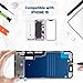 Tpyag for iPhone 15 Screen Replacement, Glass Replacement for iPhone 15 6.1 inch, Screen Repair Kit with Waterproof Adhesive(NO OLED & Touch Digitizer)