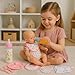 My Sweet Baby 13-Piece Doll Feeding & Diaper Bag Set – Disappearing Milk Bottles, Bibs, Pacifiers, Diapers & Accessories Set – Pretend Play Baby Doll Care Kit for Girls – Fits 12–18″ Dolls