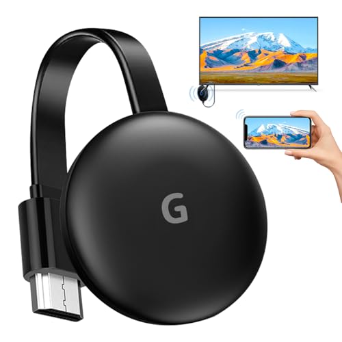 FENGQ Wireless HDMI Adapter, 2.4/5 GHz Wireless HDMI Dongle, 4K Miracast HDM Dongle, 5G WiFi Display Dongle für TV, Android/iOS/Smartphone/Laptop/PC/Monitor/TV Unterstützt/DLNA/Airplay