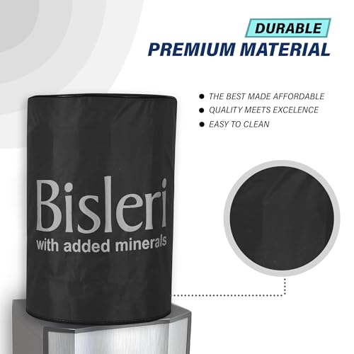 Image of Kuber Industries Rexine 20 Ltr. Water Camper Cover | Easy-To-Clean & Machine Washable Dispenser Bottle Cover - Ideal for Home, Office, Hospital & Outdoor Use | Black