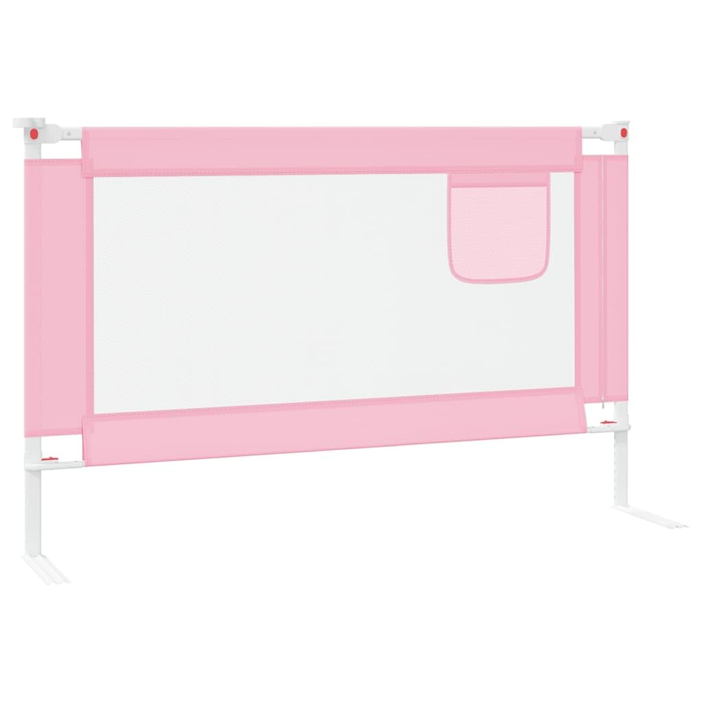 Generisch Kleinkind-Bettschutzgitter Rosa 120x25 cm Stoff,Baby & Kleinkind,Babysicherheit,Baby-Bettschutzgitter,10200
