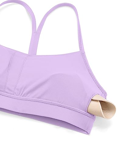 Image of CRZ YOGA Butterluxe Y Back Sports Bras | Light Support, Removable Pads, Yoga, Extremely Soft, Scoop Neck, Spaghetti Strap, for Women