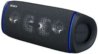 Sony SRS-XB43 EXTRA BASS Wireless Bluetooth Powerful Portable Speaker, IP67 Waterproof & Durable for Home, Outdoor, and Travel, 24 Hour Battery, Party Lights, USB Type-C, and Speakerphone, Black