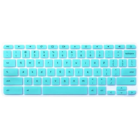 UHamn Keyboard Skin Compatible 2018/2019 11.6" Lenovo Chromebook C330, Lenovo Flex 11 Chromebook, 11.6" Lenovo Chromebook N20 N21 N22 N23 100e 300e 500e & 14" Lenovo Chromebook N42 N42-20 (Mint Green) Cover