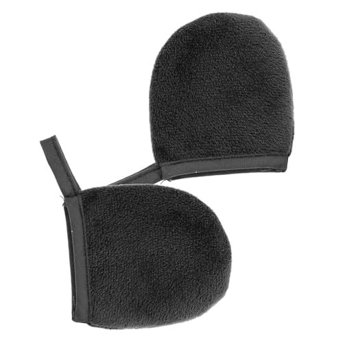 Healifty 2 piezas Guantes Aplicadores de Loción Corporal y Protector Solar de Felpa de Mitones para Uniforme y Masaje Suave Herramienta Rápida para Crema Hidratante y Aceite Bronceador