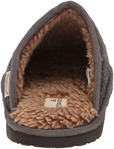 Staheekum Men's Log Cabin Scuff Slipper, Charcoal, 14 | Image 2