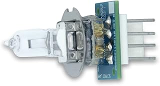 Technical Precision Replacement for Zeiss 266002-1148-110 Light Bulb 30W 12V HLX T3 Halogen Bulb with Chip and 4-Pin Base - Clear Finish - 1 Pack