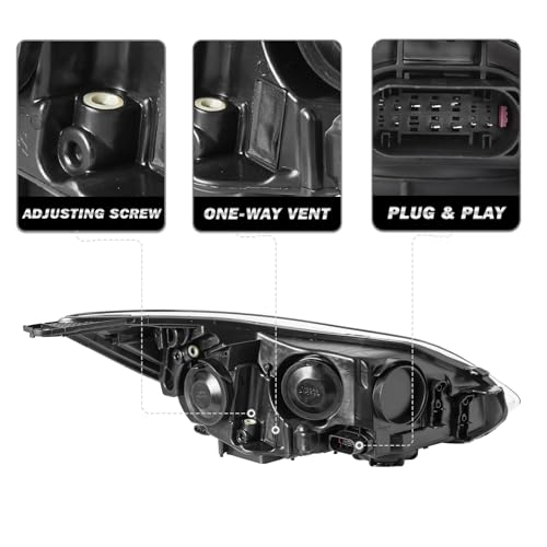 SOCKIR 2012–2014 Ford Focus Headlights | OEM Halogen Replacement - Image 4