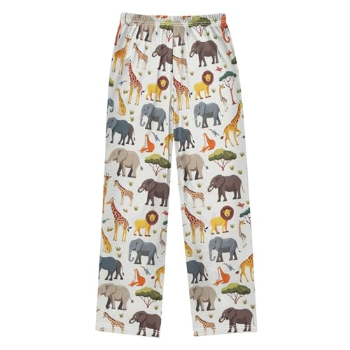 Pajama Pants African Animals Seamless Long Sleep Pants Lounge Bottoms2