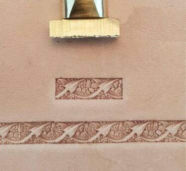 DandS ltd Leather Stamp Tool, Dragon Tail, Professional Steel Craft Tool for Leatherworking, Embossing, Carving & Stamping Leather Projects, Belts, Wallets & DIY Projects Compatible with Mallet #96