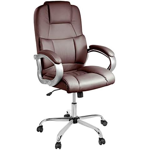 TPFLiving Bürostuhl Ergonomisch Schreibtischstuhl XXL Denver - Schwerlast Drehstuhl Chefsessel Modern aus Kunstleder Cover