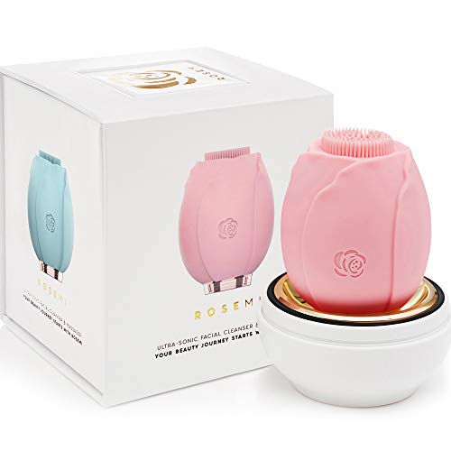 ROSEMI Silicone Facial Cleansing Brush - 6 Modes Electric Face Scrubber for Women - Waterproof Sonic Facial Cleansing Brush - Facial Scrubber for Exfoliation - Facial Cleansing Brush Silicone
