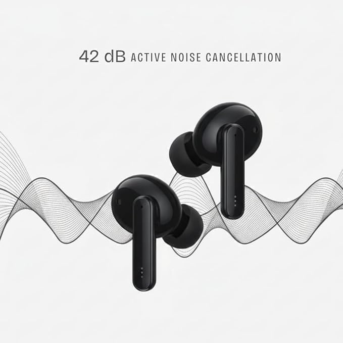 Image of AlakhDM Bluetooth 5.3 Wireless Earbuds with HD Calling Mic, Deep Bass Stereo Sound, Low Latency Gaming, Type-C Fast Charging, Touch Control TWS Earphones
