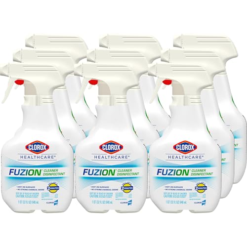 Clorox Healthcare Fuzion Cleaner Disinfectant Spray, No Strong Chemical Odors, Tough on Germs, Disinfecting Bleach Spray, 32 fl. oz., Pack of 9 - image 1