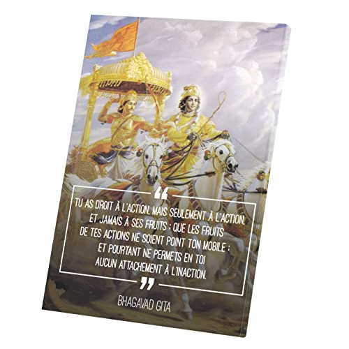 Bhagavad Gita affiche de méditation pour réduire le stress quotidien