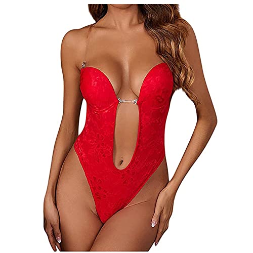Générique Shapewear pour Femmes Taille Plus Dos Nu Soutien-Gorge Intégré Body Shaper sans Couture avec Entrejambe Ouvert Ensemble Lit Et Matelas