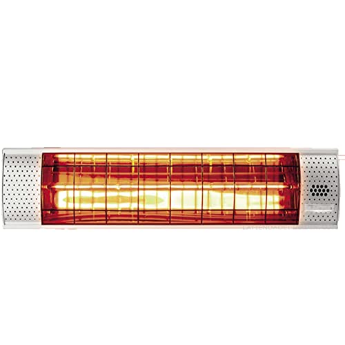 Estufa de infrarrojos de Terraza, Calefactor por Infrarojos 2000W, Radiador Eléctrico para Exterior-Interior, IP 55