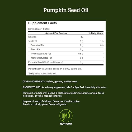 Image of Swanson Premium Pumpkin Seed Oil 1000 mg, 100 Sgels
