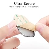 2 Pack for Airtag & Moto Tag Sticker Adhesive Mount, for Airtag Fabric Holder Case with 3M Adhesive Stick on Wallet/TV Remote/Car/Luggage/Bags/Drones, Full Protective Cover for Air Tags, Lightweight - Image 2