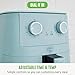 GreenLife 4.5QT Air Fryer, Mechanical Dial Controls, PFAS-Free Ceramic Nonstick Drawer, Adjustable Temp & Timer, LED Indicator, Oil-Less Cooking, Dishwasher Safe, Compact Family Size, Blue