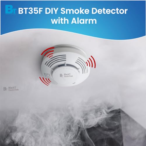 Image of Blackt Electrotech(BT35F): Updated Smoke Detection Sensor Alarm DIY 2 PC Pack