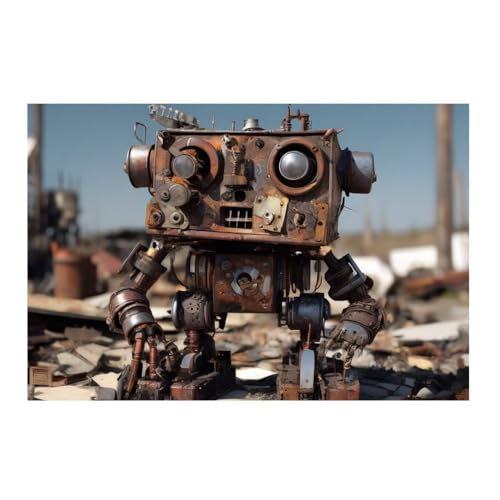 Poster Roboter Space Apocalypse GAEKKO pour habiller un mur vide avec un tableau 50x50