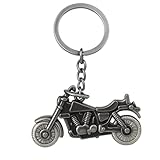 Design Authentique de Moto : Ce porte-clés met en avant une reproduction détaillée d'une moto noire classique, accrocheuse et épurée, parfait pour les amateurs de deux-roues.