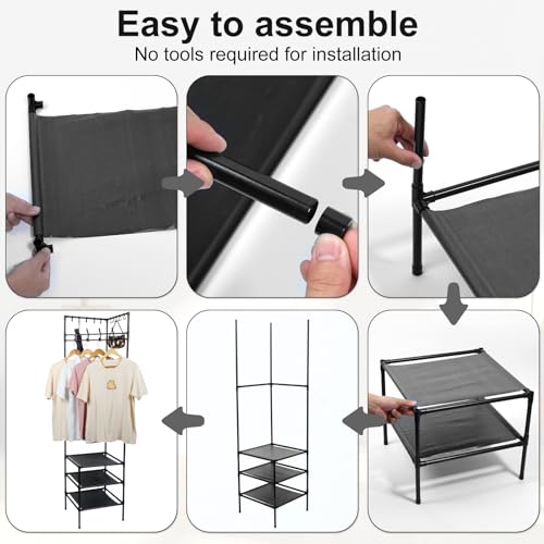 Porte-manteau d'angle pour entrée étroite optimisant l'espace