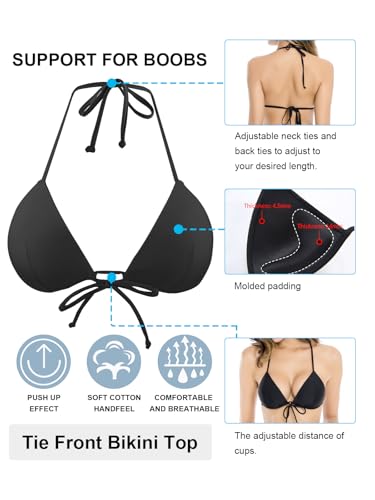 RELLECIGA Women's Triangle Bikini Top2