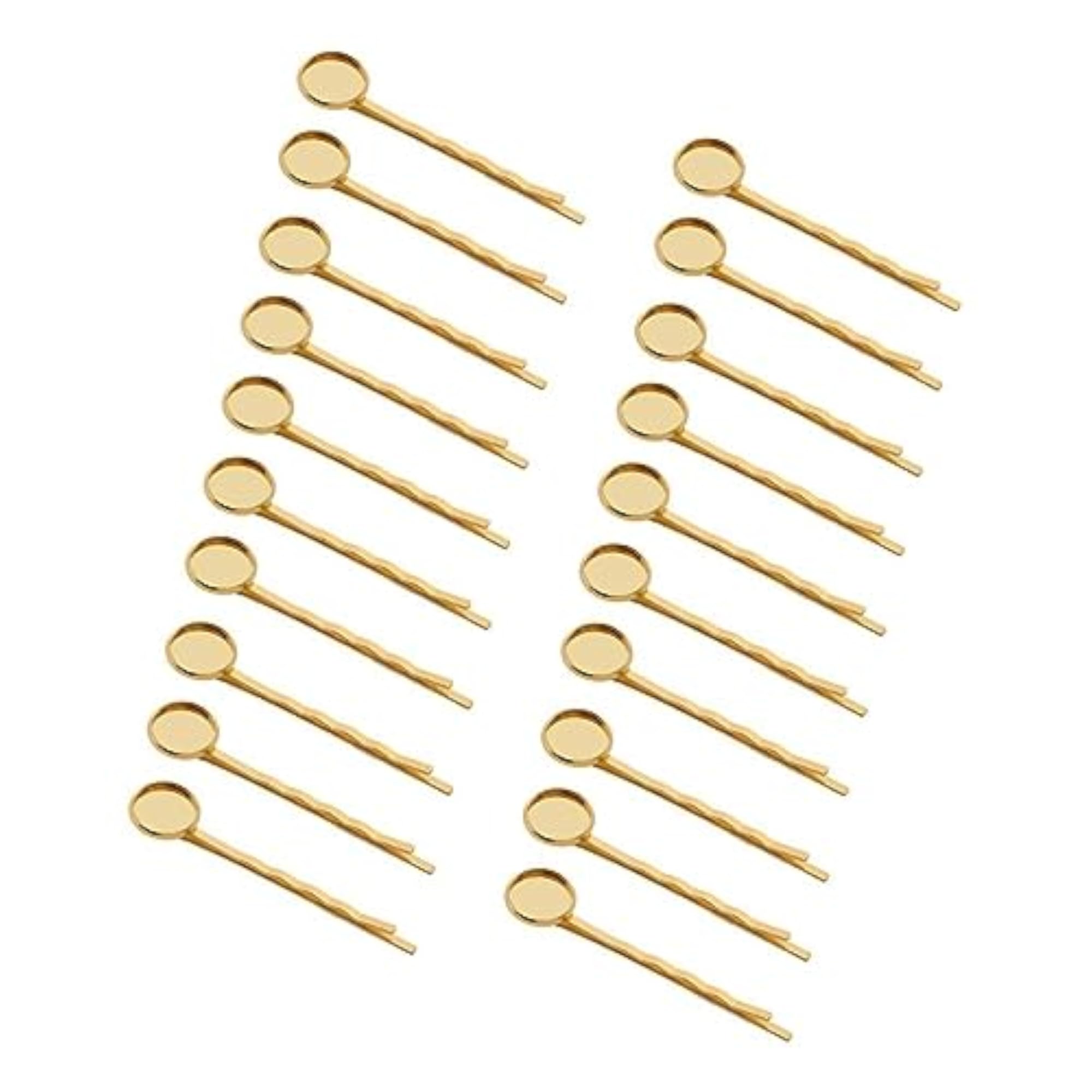 20Pcs Blank Cabochon Beads for Hair Clips