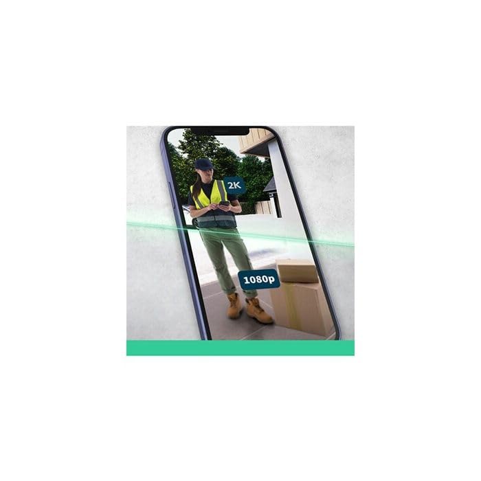 Arlo 2K Video Türklingel mit Kamera & Türgong, WLAN Doorbell, kabellos – Ansicht 2