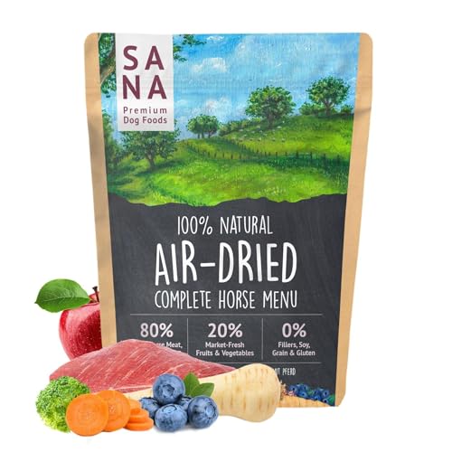 SANA Premium Dog Foods I Trockenbarf I Trockenbarf Menü Rind I 1-5 kg (1 kg, Pferd)