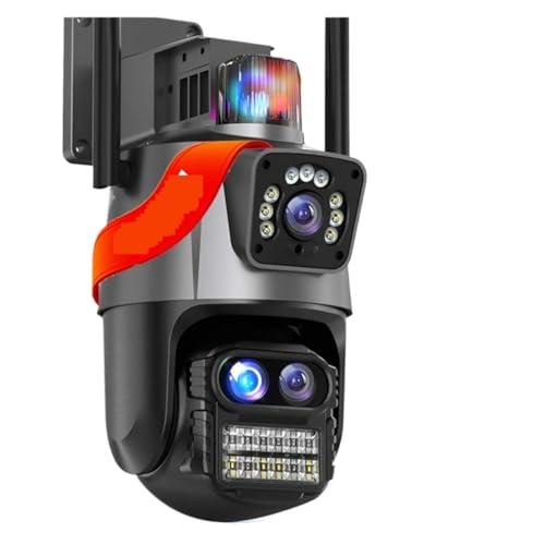 Caméra de surveillance extérieure 4K 9MP triple objectif haute performance - 2