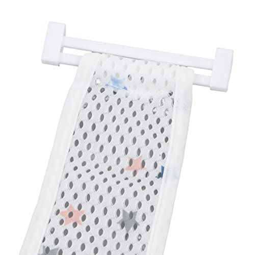 Image of Bath Seat Support, Five Corner Net Baby Bath Tub Seat Cushion Skid Proof Universal Breathable Mesh Soft Headrest Baby Net for Infant (Star)