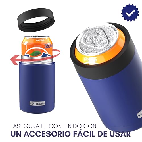 Miniatura 4 de Enfriador De Latas De 330ml: Refresca Tus Bebidas Favoritas Con Este Enfriador De Bebida Para Latas Refrescos Y Cerveza. Enfriador Lata Que Ayuda A Mantener Bebida Fría, Can Cooler Azul