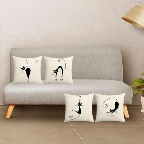 4 housses de coussin imprimées décoration intérieure pour fauteuil - 5