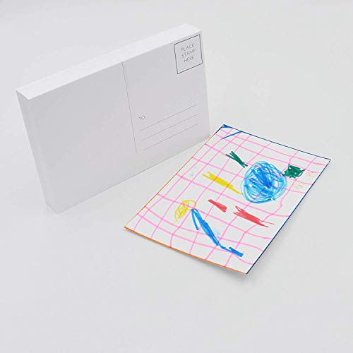 Home Advantage 50 Pack Blank Plain White 4x6 Postcards with Mailing Side