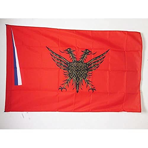 AZ FLAG, Autonomous Albanian Republic of Korçë Flag, 3x5 Ft, Korce Banner with Sleeve, 100% Polyester, Fade Resistant