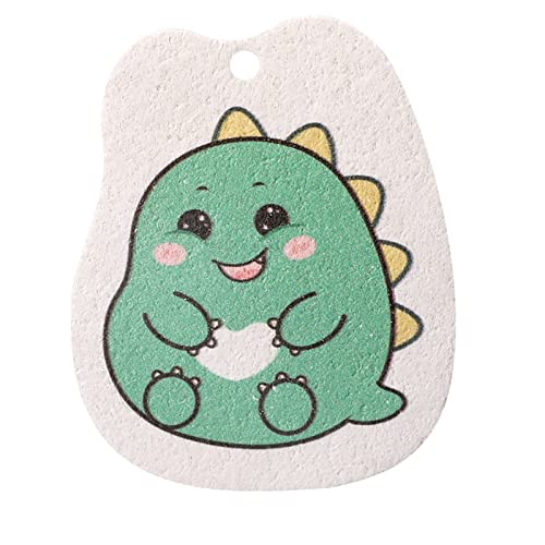 Juego de esponjas de limpieza para el hogar, cocina, olores, resistentes a los arañazos, lindas dibujos animados, toallitas comprimidas, limpiador de tapicería (verde, talla única)