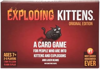 Exploding Kittens Original Edition - Card Games for Adults Teens & Kids - Fun Family Games - A Russian Roulette Card Game - 15 Min, Ages 7+, 2-5 Players