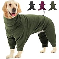 Dotoner Fleece Hundepullover Wintermantel Hundemantel Grosse Hunde Fleecejacke mit Beinen Hundebademantel für Kleine Mittelgroße Haustiere Hundebekleidung,Chihuahua,Beagle,Weicher Hunde Pyjamas