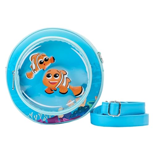 Loungefly Finding Nemo 20th Anniversary Bubble Pocket Crossbody Bag | Nemo & Marlin Ocean Fish Fashion Purse Standard