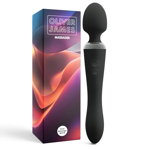 Vibratore Doppio di Oliver James – Wand Massaggiante e Dildo Vibrante con 10 Modalità di Piacere,...