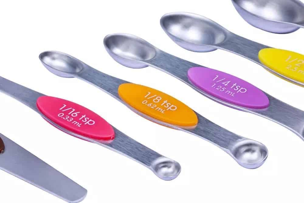 Ziva cuillère à mesurer en acier inoxydable de luxe (18 pièces)